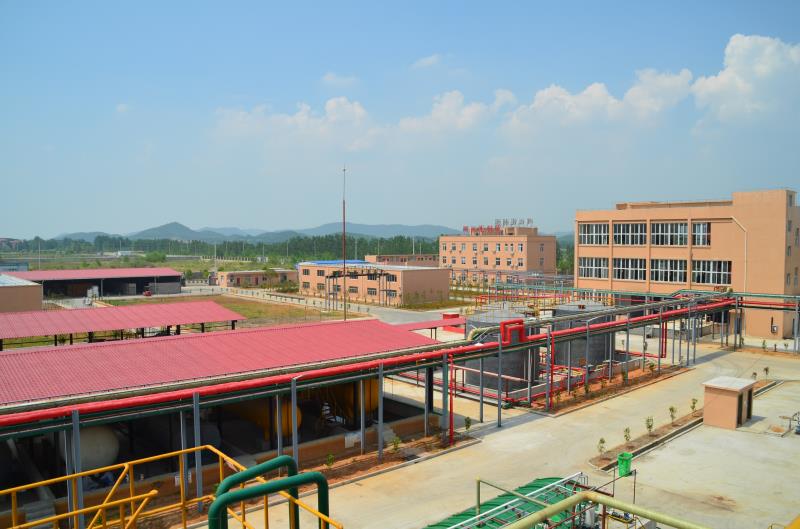 Factory overlooking